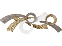Vægdekoration TIMAHOE Metal 31 cm Guld