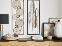 Vægdekoration TUNGSTEN Metal 90 cm Guld