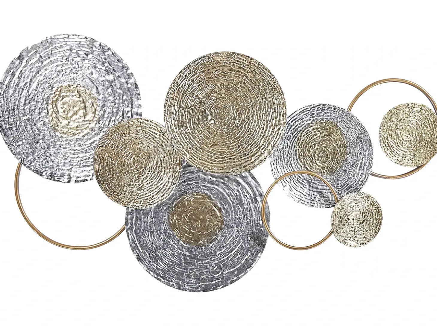 Vægdekoration VANADIUM Metal 60 cm Guld