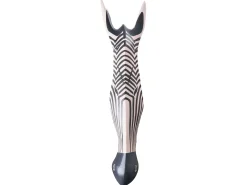 Vægdekoration Zebra GBOKO Mangotræ 80 cm Sort/hvid