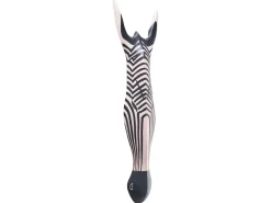 Vægdekoration Zebra GBOKO Mangotræ 80 cm Sort/hvid