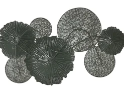 Vægdekoration ZIRCONIUM Metal 38 cm Sort