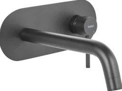 Væghængt håndvaskarmatur GUAIBA Messing Sort