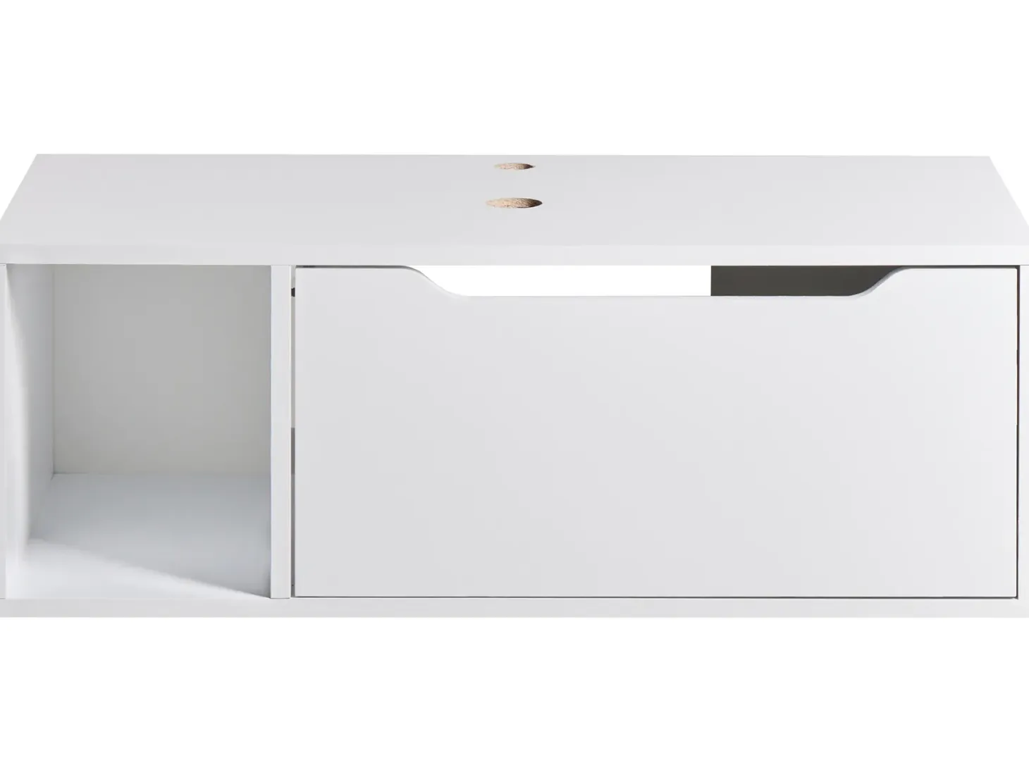 Væghængt vaskeskab CASCAVEL 80 cm Hvid