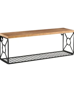 Væghylde COMPRIDA Metal Sort