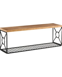Væghylde COMPRIDA Metal Sort