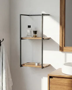 Væghylde LOLOG Metal Sort