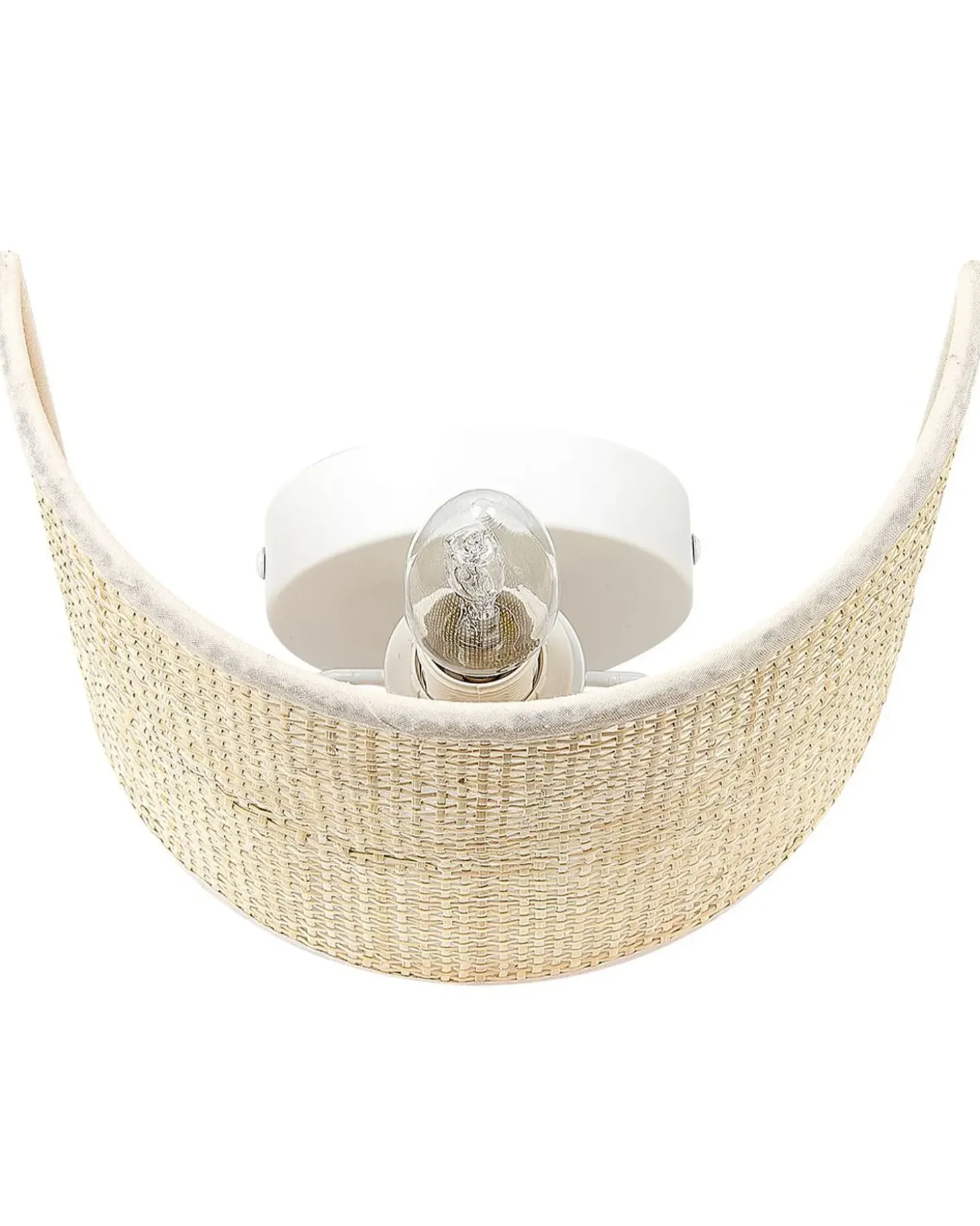 Væglampe CARIO Naturlig Rattan