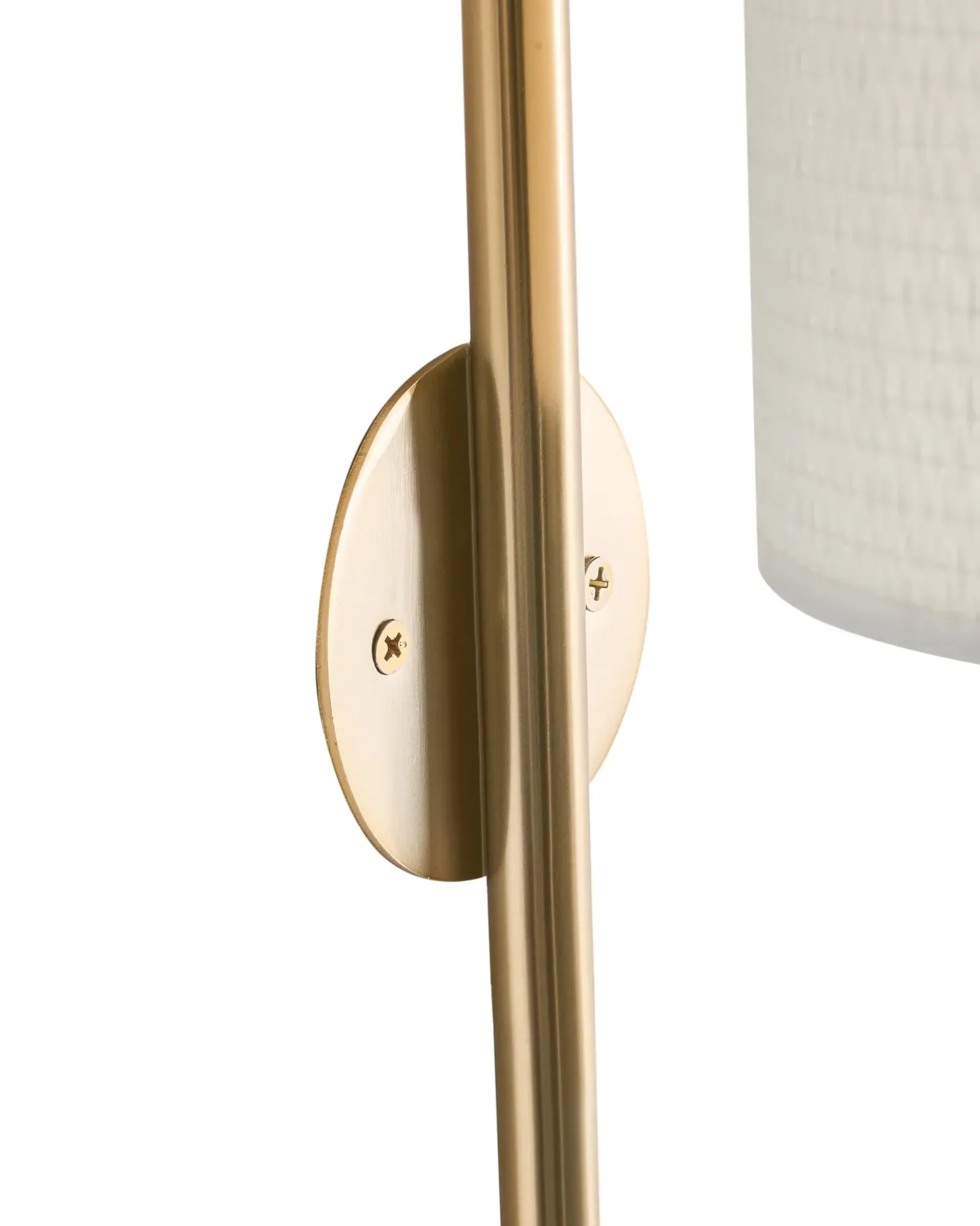 Væglampe LOKY Messing/beige Metal