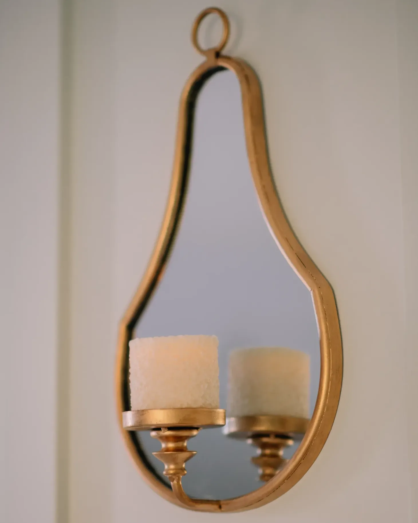 Væglysestage BAZARNES Metal 45 cm Guld