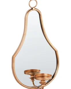 Væglysestage BAZARNES Metal 45 cm Guld