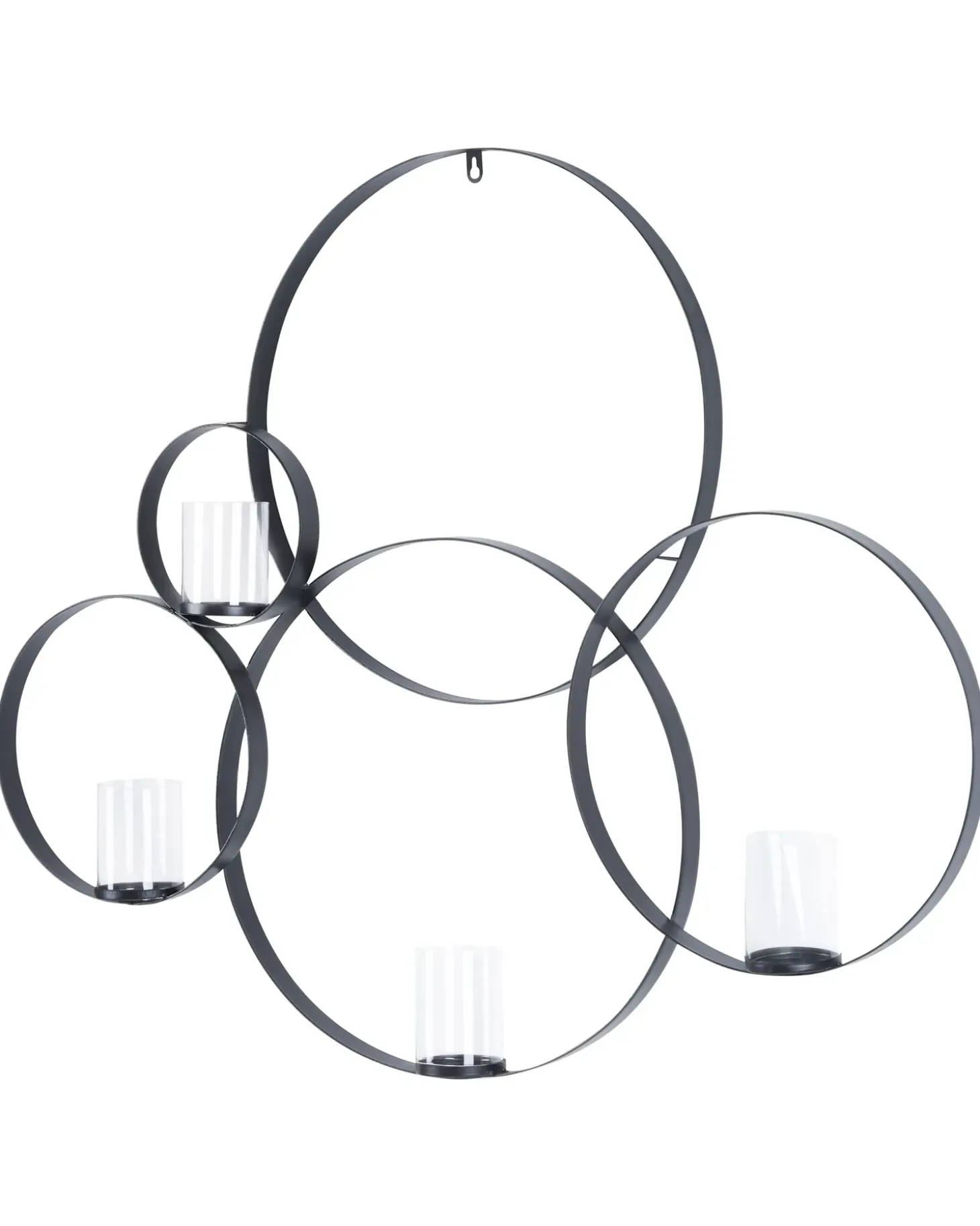 Væglysestage BURU Metal 80 cm Sort