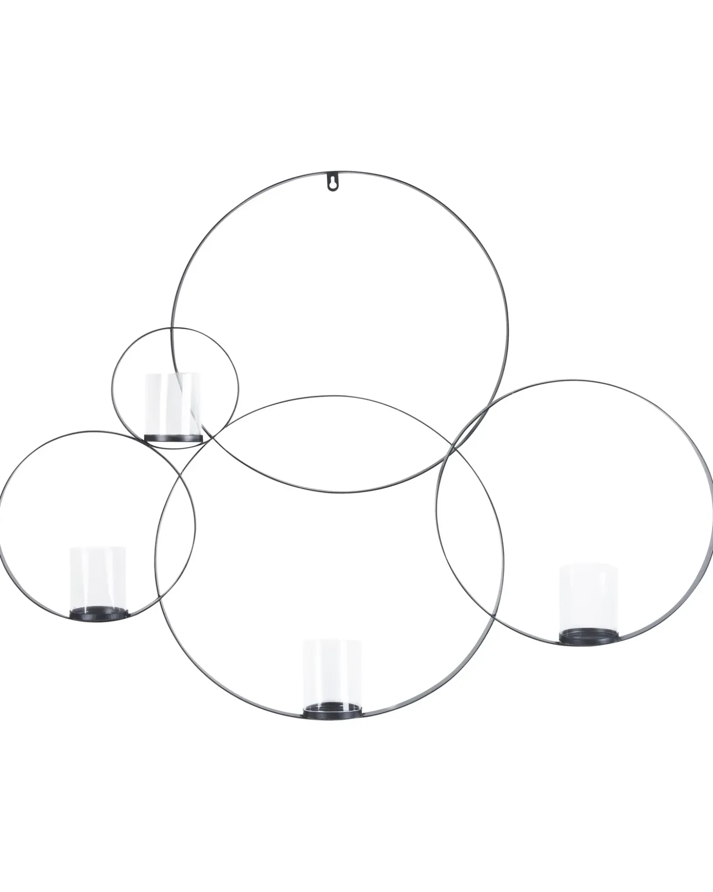 Væglysestage BURU Metal 80 cm Sort