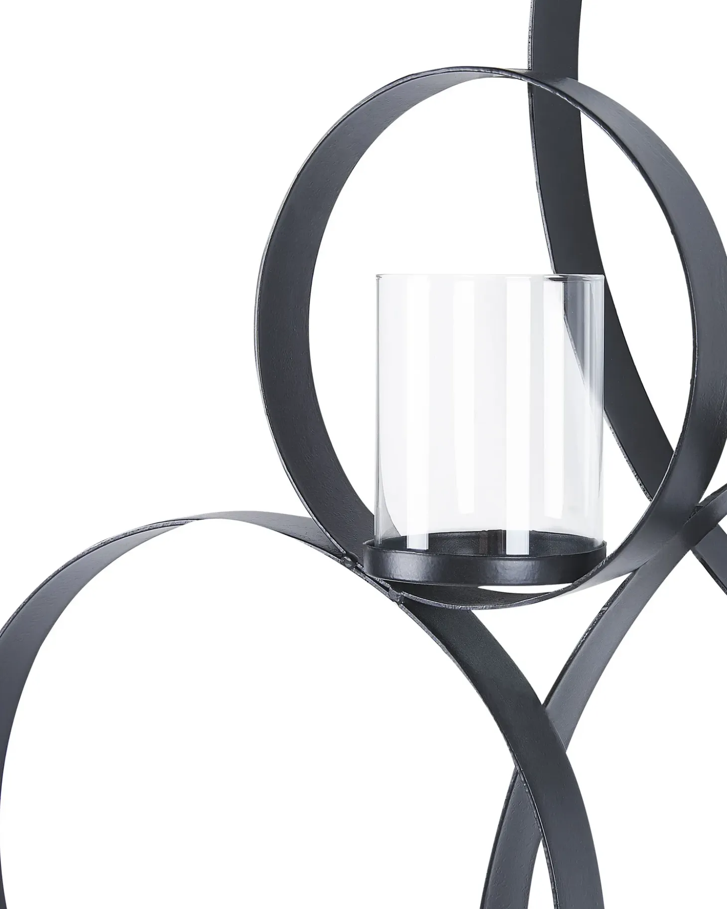 Væglysestage BURU Metal 80 cm Sort