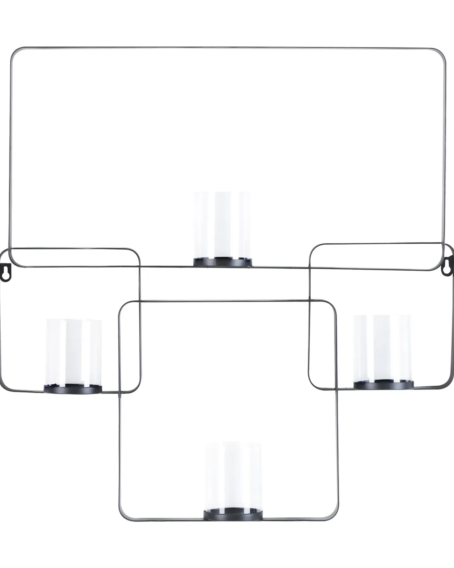 Væglysestage PALAWAN Metal 65 cm Sort