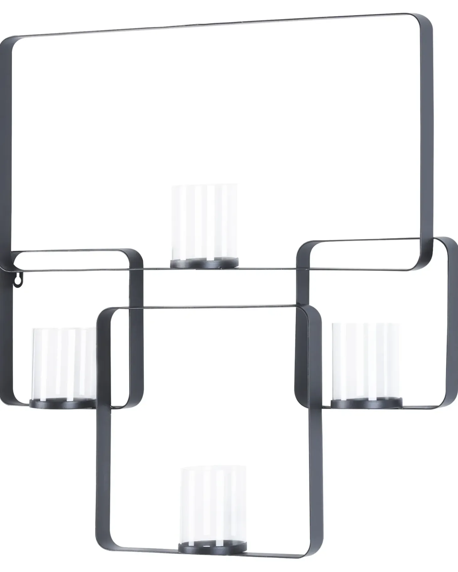 Væglysestage PALAWAN Metal 65 cm Sort