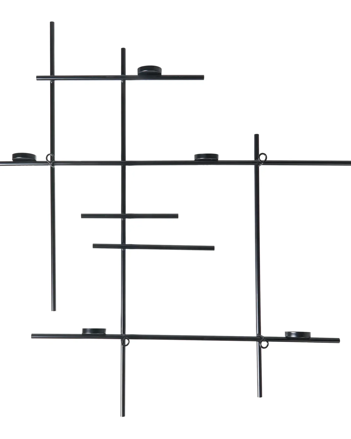 Væglysestage PORTO 74 cm Sort