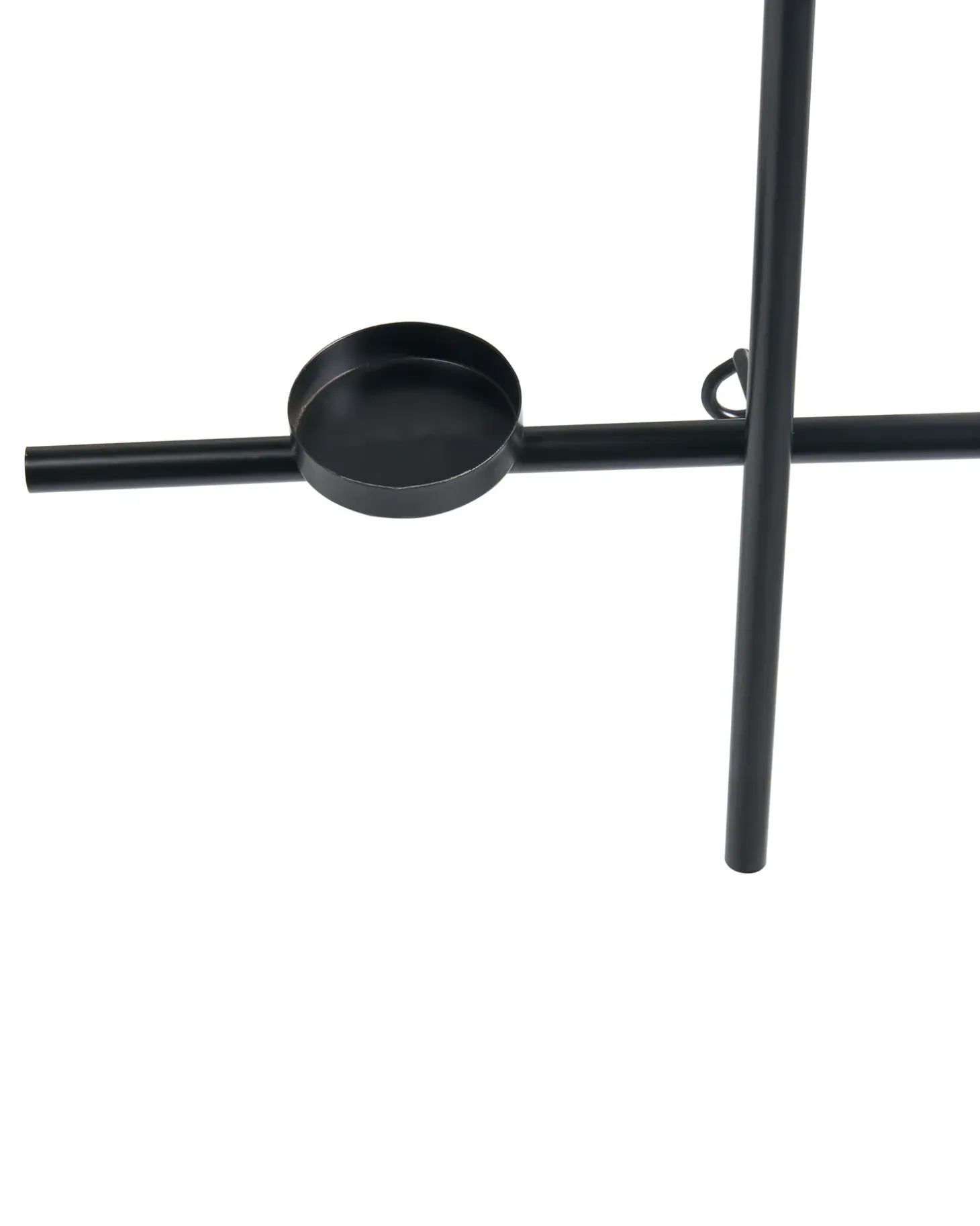 Væglysestage PORTO 74 cm Sort