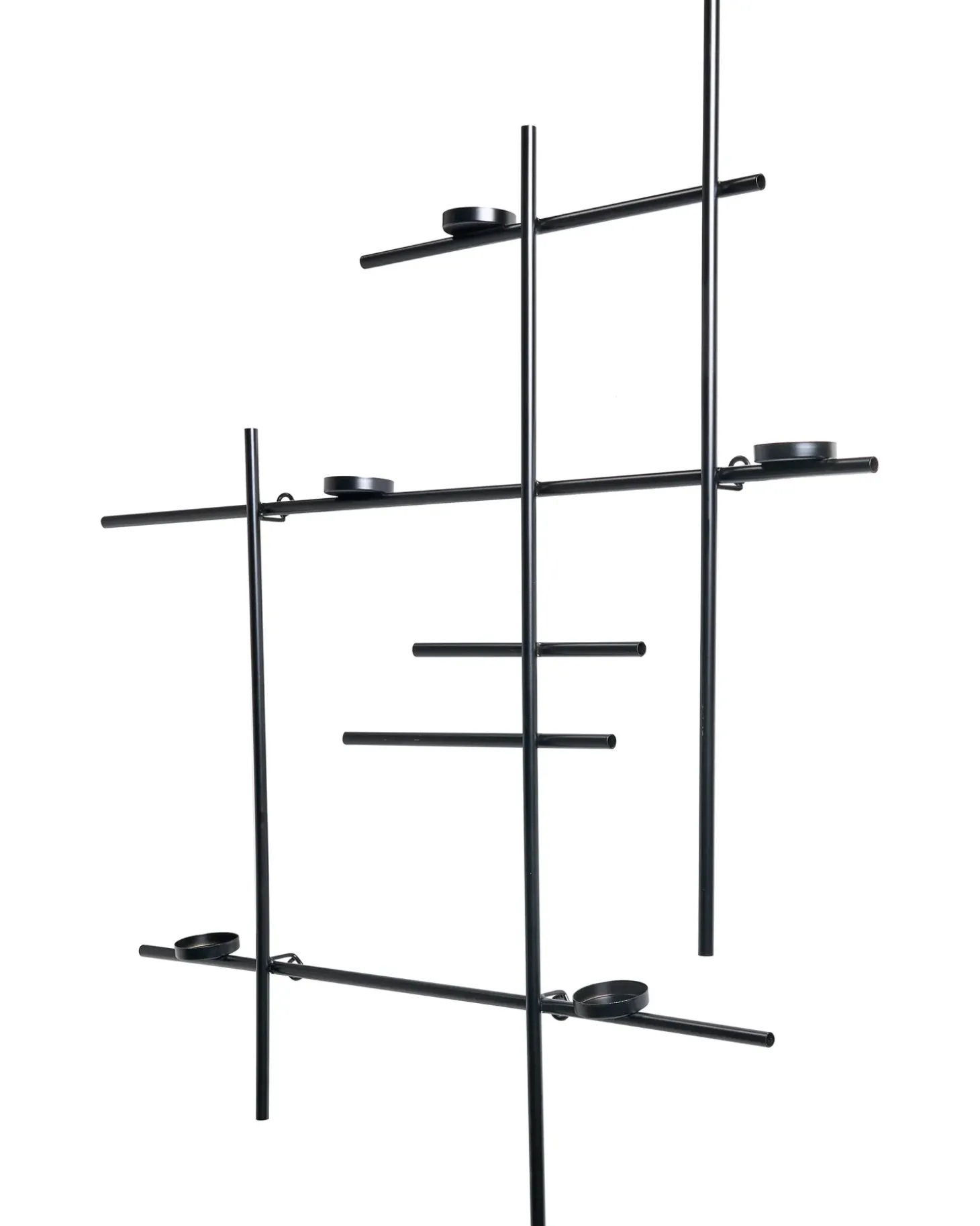Væglysestage PORTO 74 cm Sort