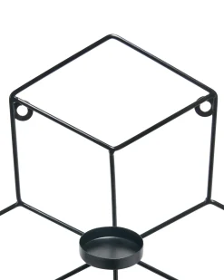Væglysestage TAROUCA Metal 31 cm Sort