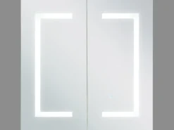 Vægmonteret spejlskab til badeværelset LED MAZARREDO 60 cm 60 cm Hvid