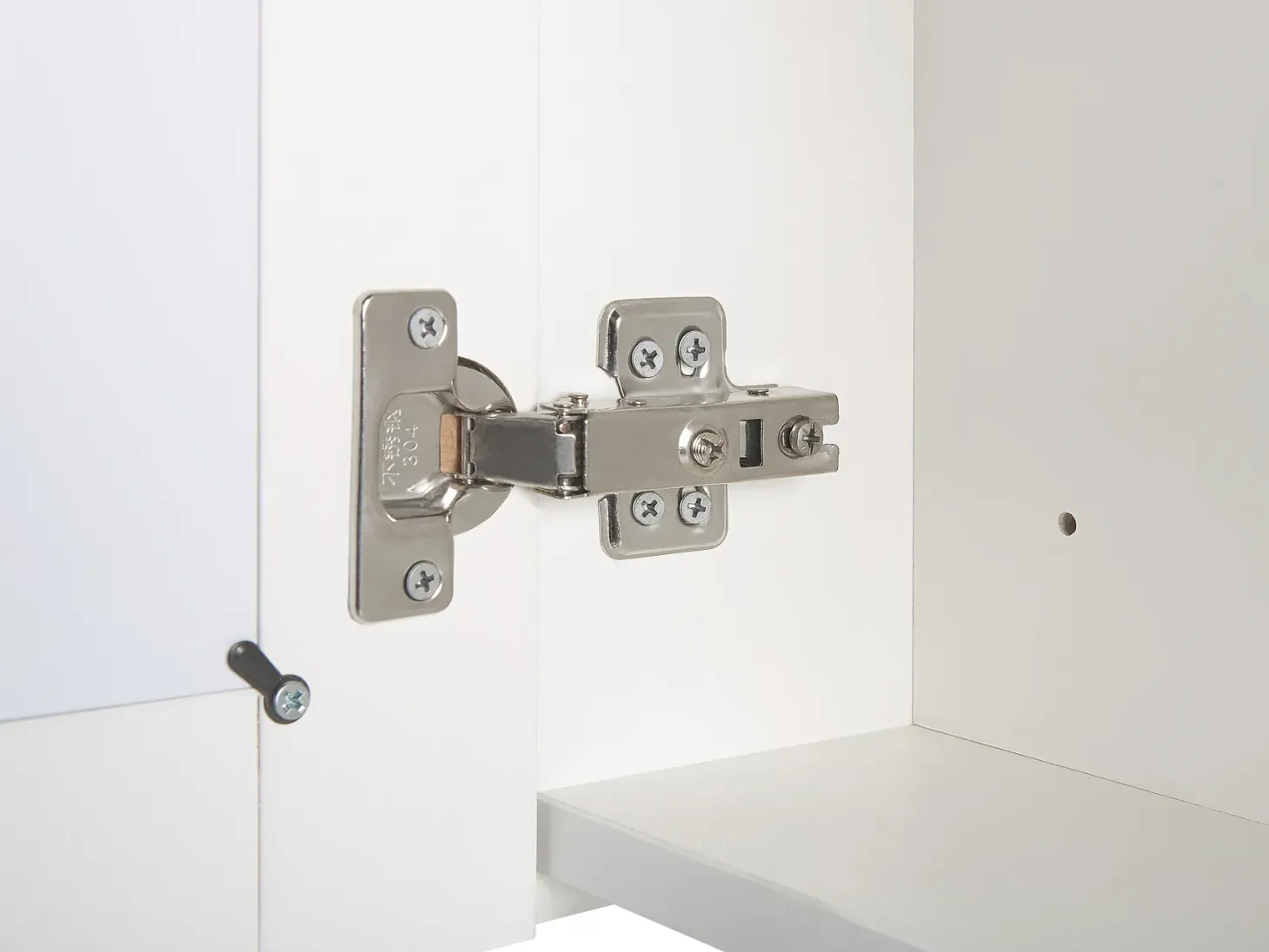 Vægmonteret spejlskab til badeværelset LED MAZARREDO 60 cm 60 cm Hvid