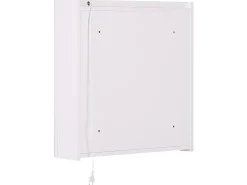 Vægmonteret spejlskab til badeværelset LED CHABUNCO 60 cm 60 cm Hvid