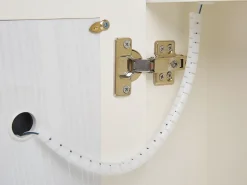 Vægmonteret spejlskab til badeværelset LED CHABUNCO 60 cm 60 cm Hvid