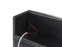 Vægmonteret spejlskab til badeværelset LED JARAMILLO 60 cm 60 cm Sort