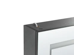 Vægmonteret spejlskab til badeværelset LED MALASPINA 40 cm 60 cm Sort