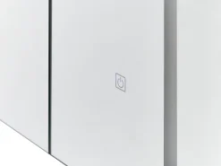 Vægmonteret spejlskab til badeværelset LED CHABUNCO 60 cm 60 cm Sort