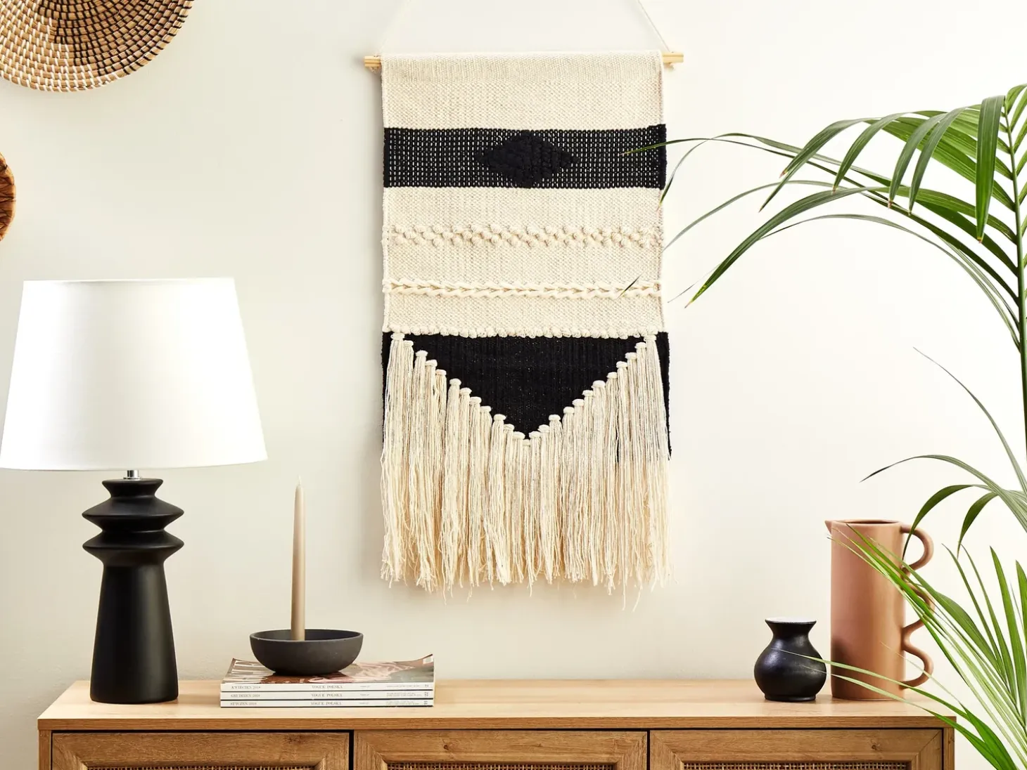 Vægophæng i stof DASKA Bomuld 107 cm Beige