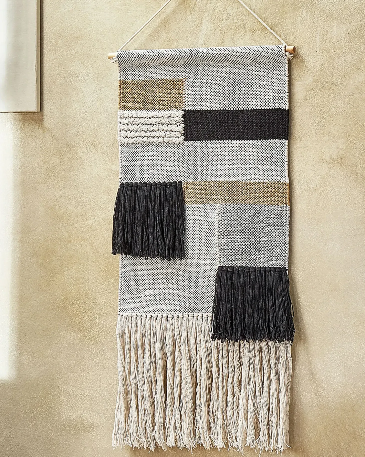 Vægophæng i stof HANGU Bomuld 114 cm Beige