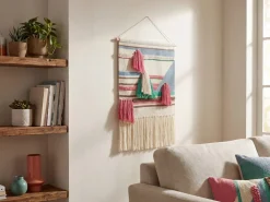 Vægophæng i stof MOOLA Bomuld 109 cm Lys Beige