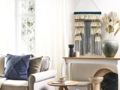 Vægophæng i stof NADRA Bomuld 77 cm Lys Beige