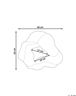 Vægspejl ABASZA 60 cm 62 cm Bomuld Multifarvet
