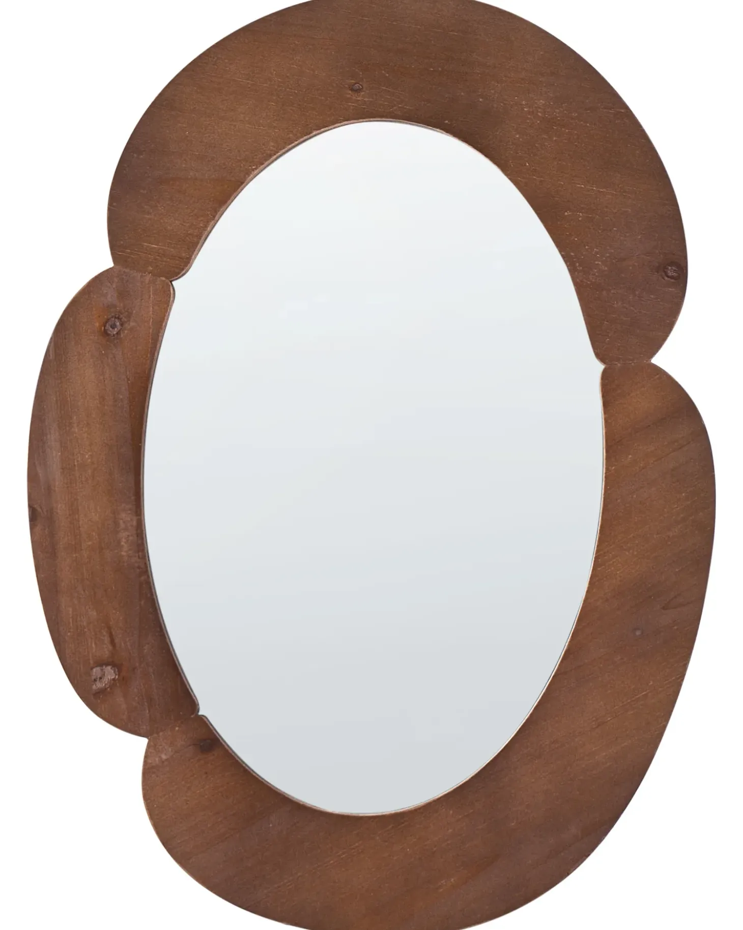 Vægspejl ALVENA 60 cm 80 cm Mørkebrun