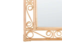 Vægspejl AMANU 41 cm 52 cm Rattan Naturlig
