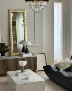 Vægspejl ANTIBES 50 cm 130 cm Guld