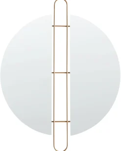 Vægspejl ATTIN 52 cm 65 cm Guld