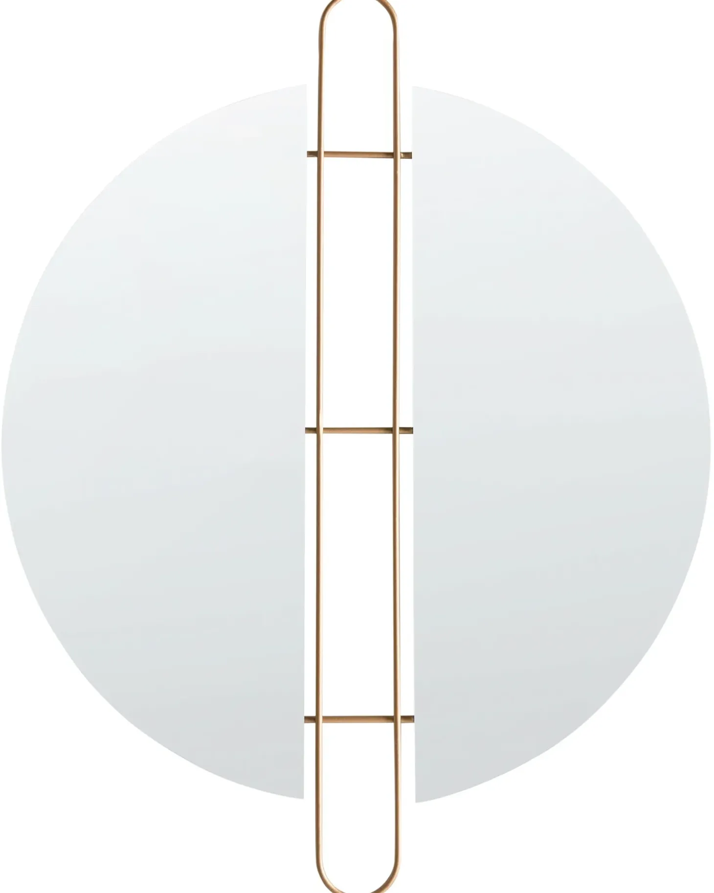 Vægspejl ATTIN 52 cm 65 cm Guld