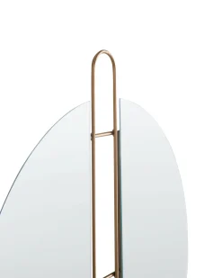 Vægspejl ATTIN 52 cm 65 cm Guld