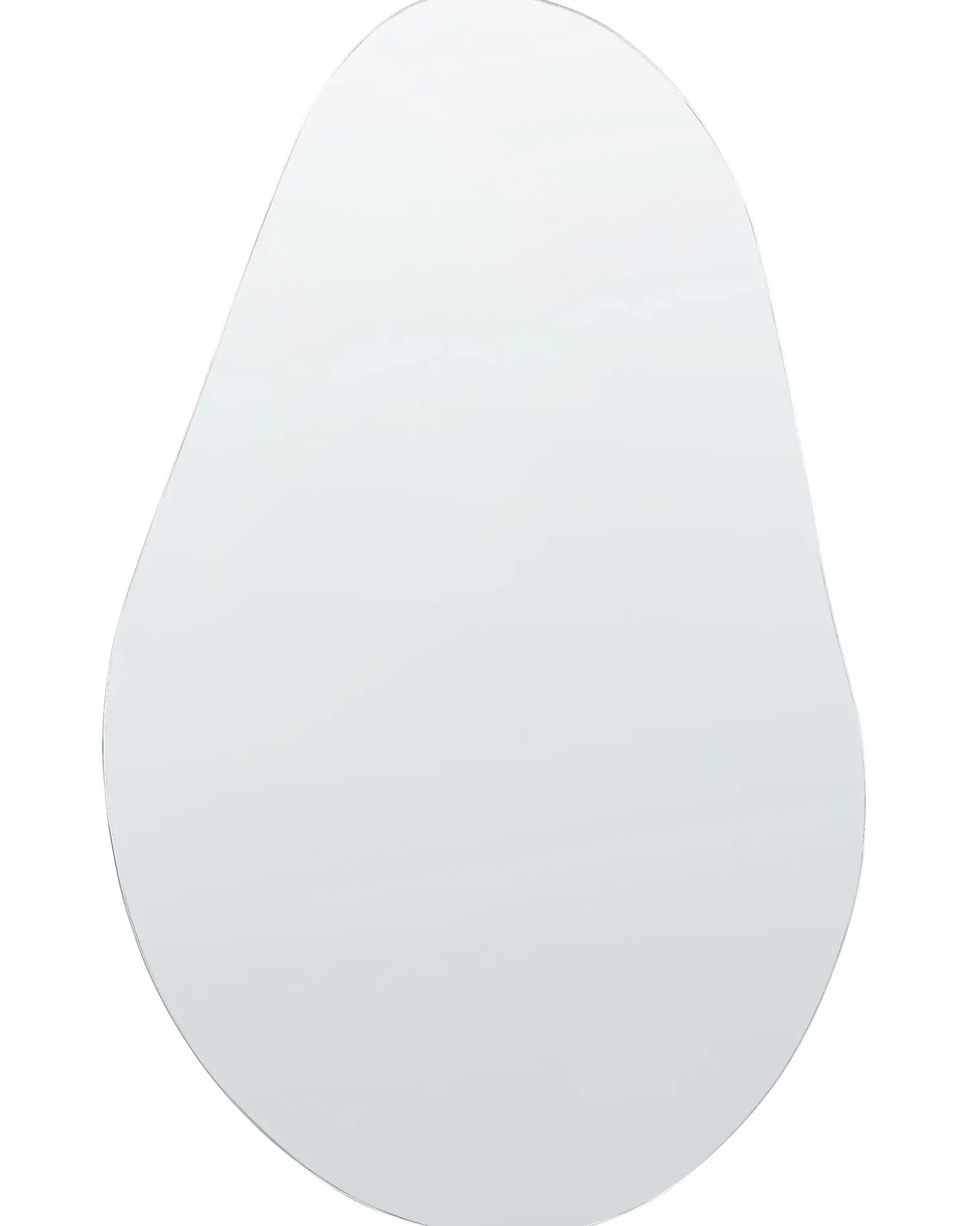 Vægspejl AUBAGNE 40 cm 65 cm Sølv