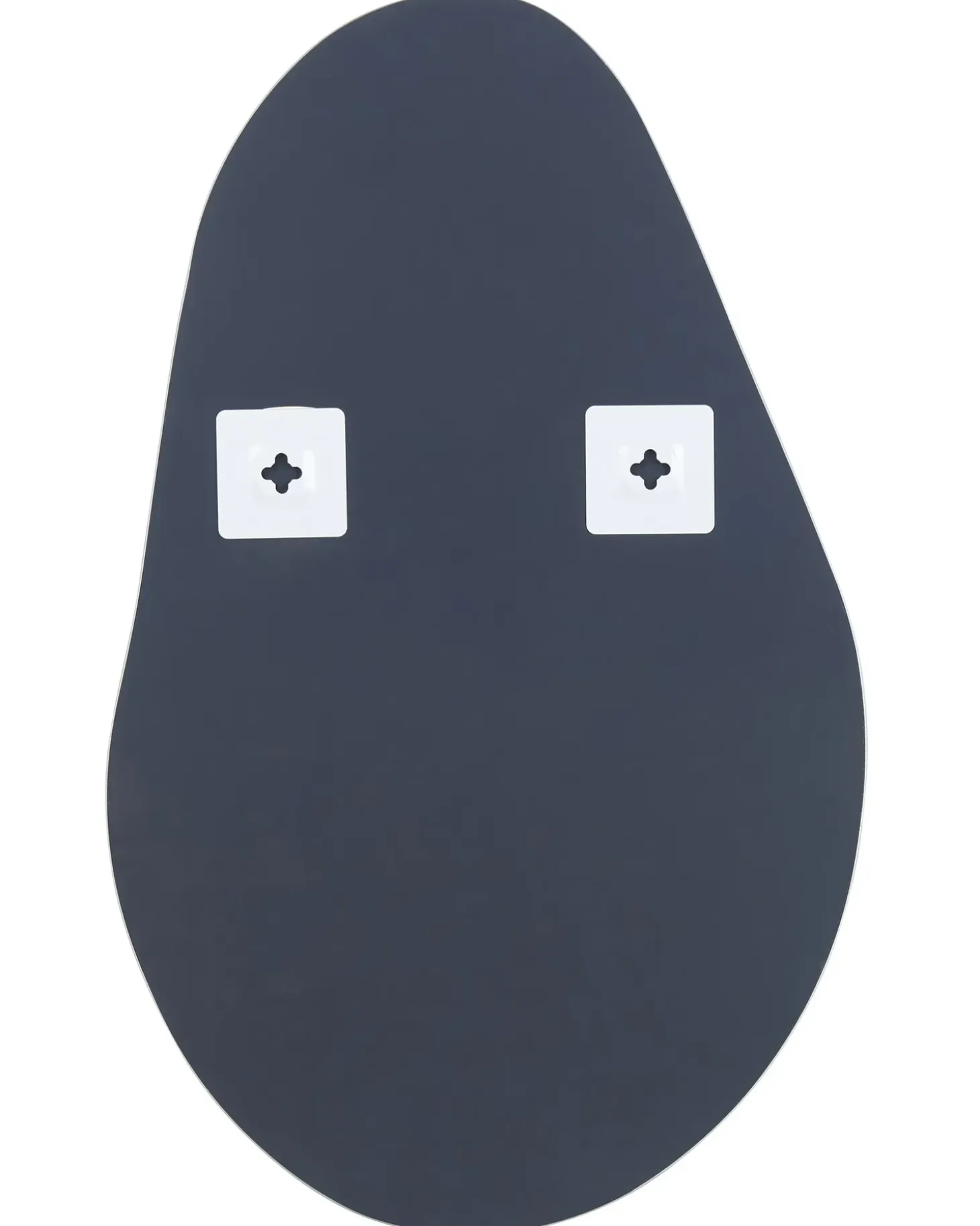 Vægspejl AUBAGNE 40 cm 65 cm Sølv