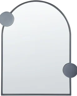 Vægspejl AULON 69 cm 80 cm Metal Sort