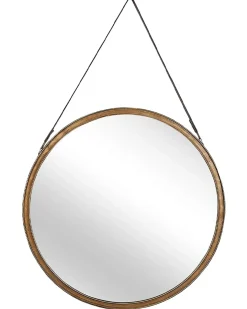 Vægspejl AUTUN 60 cm 60 cm Metal Guld