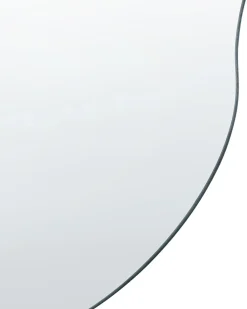 Vægspejl AUXERRE 40 cm 80 cm Sølv