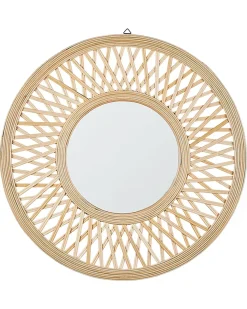 Vægspejl BACATA 60 cm 60 cm Bambus Naturlig