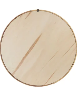 Vægspejl BARUNG 60 cm 60 cm Rattan Naturlig Beige