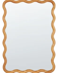 Vægspejl BEFFES 50 cm 72 cm Fyretræ Naturlig